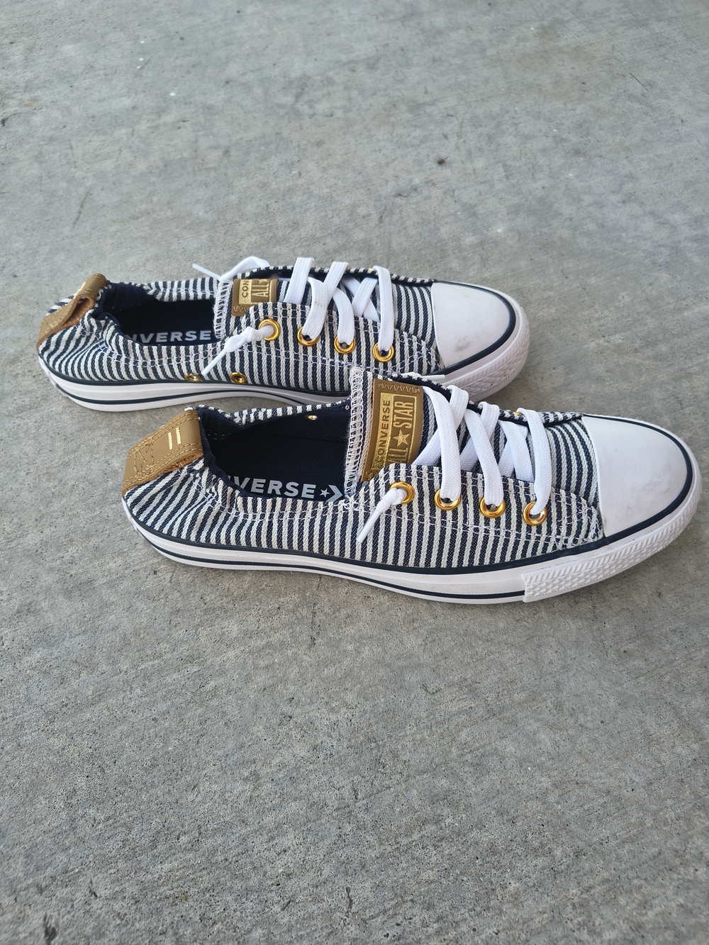 Converse Chuck Taylor All Star Shoreline Slip Herringbone Stripe women's low-top